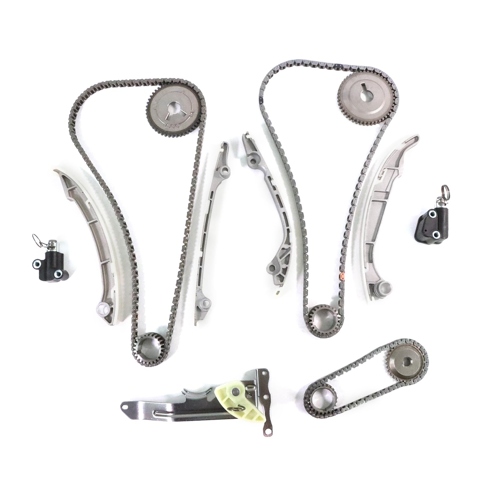 Photo 1 of Engine Timing Chain Kit 5.6L Fit for 2010-2023 TITAN 16-23 Titan XD for 09-22 INFINITI QX80 Q70 M56 QX56 for 10-12 Pathfinder-Auto for 12-21 NV2500/NV3500 with Tensioner, Guide Rail, Sprockets