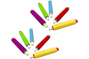 Smalibal 10Pcs Colorful Plastic Chalk Holder, Adjustable Chalk Clips Writing Plastic Teacher Chalk Pen Clips School Supplies for School Office Whiteboard Supplies Random Color