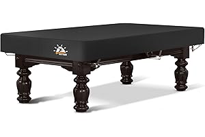 Zettum Pool Table Cover - 7/8/9 Feet Billiard Table Cover, 600D Waterproof & Heavy Duty Covers for Billiard Pool Table, Scrat