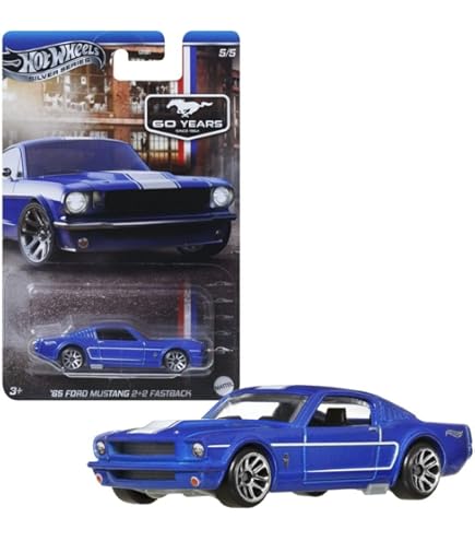 Hot Wheels 1:64 - Custom Ford Mustang 1967 - Redline 50th Anniversaire 2018 - Rouge
