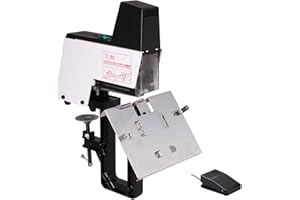 Electric Stapler, Automatic Rapid Heavy Duty Dual Use Flat and Saddle Binder Book Binding Machine With Foot Pedal for Office