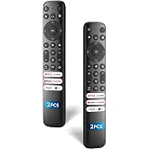 (2 Pack) Replacement for TCL Google TV Remote Control Universal RC813 | Not for Roku/Fire TV, for TCL LED Mini QLED 4K Smart TV, No Pairing Required, 6 Shortcut Keys, ABS material, Backup Set