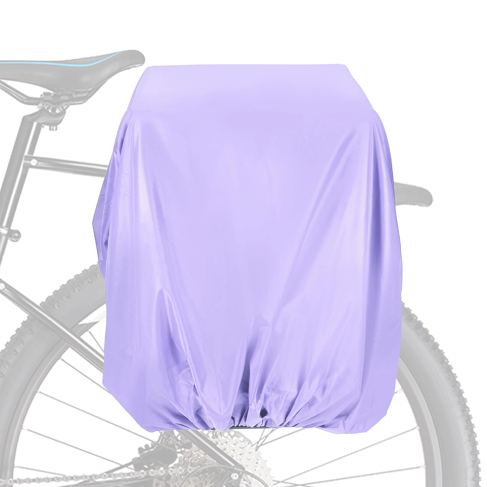 PATIKIL 80L Bicycle Rear Rack Rain Cover, Bike Trunk Rain Cover Waterproof Cycling Rain Cover for Mountain Cycling Hybrid Bike, M, Purple