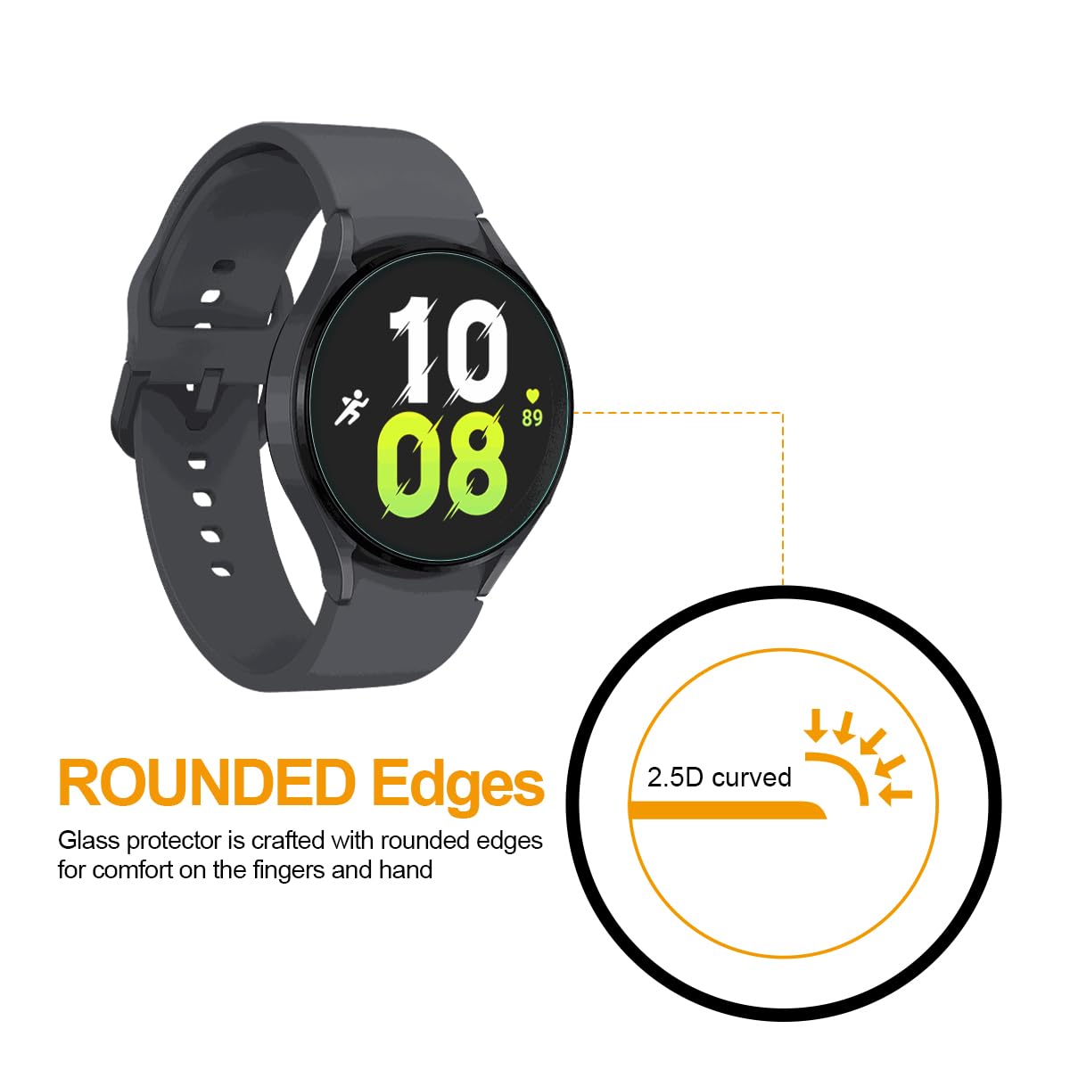 Supershieldz (3 Pack) Designed for Garmin Fenix 8 (Solar/Amoled) 47mm / Fenix E (47mm) / Garmin Forerunner 935 Tempered Glass Screen Protector, Anti Scratch, Bubble Free