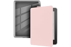 YOUNGME Case for 6" Kindle (10th Generation-2019 Release), Ultra Clear Soft Flexible Transparent TPU Back Cover with Auto Sleep/Wake for Kindle (Model NO. J9G29R), Pink