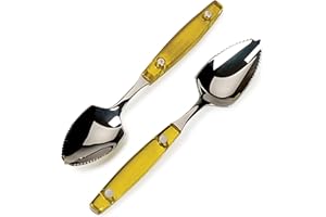 RSVP International Endurance Grapefruit Tool Collection Stainless Steel, Dishwasher Safe, Spoon Set