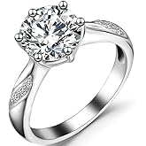 Jude Jewelers Stainless Steel 2 Carat Simulated CZ Diamond Wedding Engagement Proposal Ring