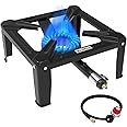 thumbnail image 2 of Hongso High Pressure Cast Iron Propane Burner Head Replacement For Round Bayou 2 of 14