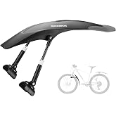 ROCKBROS Bike Fenders Adjustable Mud Guards for 26-29" MTB, Front | Fits 26/27.5/29", No Seatpost Mount Needed, Aluminum Struts, 2-Point Stable Mount, Tool-Free Install, for Gravel Road MTB