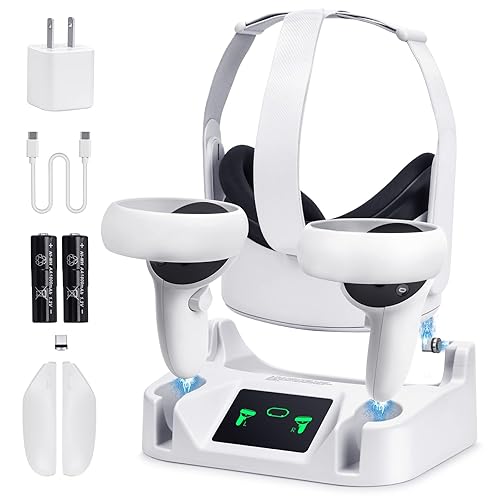 alcopanda Charging Dock for Meta Quest 2,VR Charging Station for