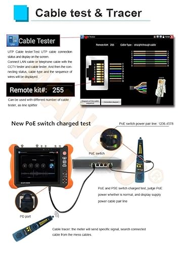 inch 2048 1536 IPS HD Touch Screen IP Camera Tester, Highest