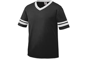 Augusta Sportswear Sleeve stripe jersey - youth - BLACK/WHITE - L
