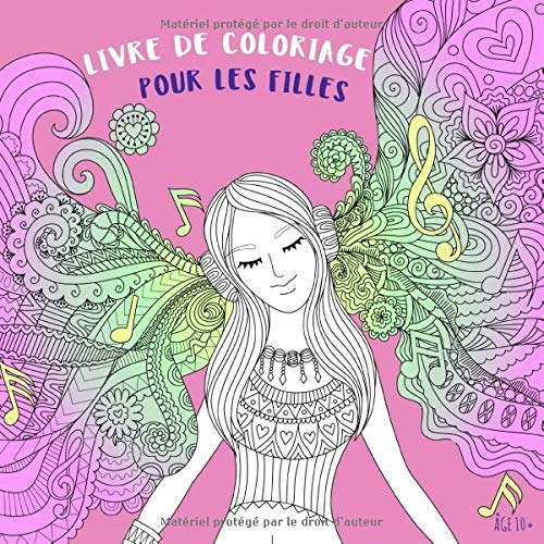 Amazon Fr Livre De Coloriage Pour Les Filles Age 10 Belles Images Comme Des Animaux Des Cœurs Des Fees Des Sirenes Des Princesses Des Chevaux Attrapeur De Reves Hansen Vit Livres