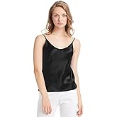 LilySilk Womens Silk Camisole 100% 19MM Mulberry Silk Basic Tank Tops Summer Casual Classic Top Loose