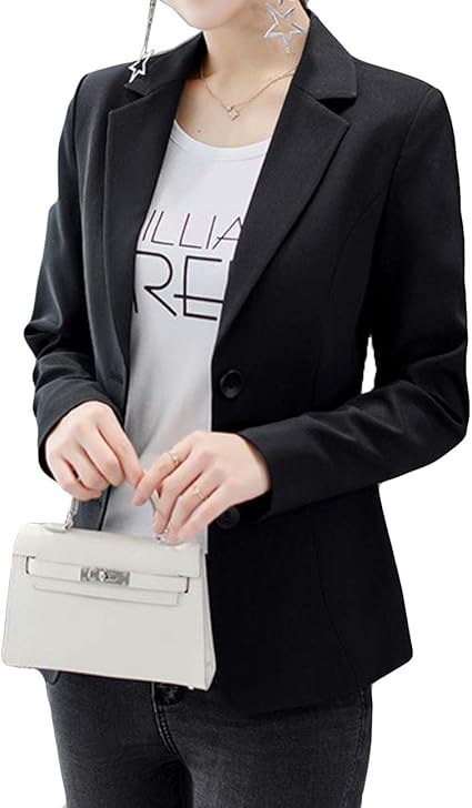 Amazon Mengfanレディース フォーマル オフィス コート ジャケット レディース 春 秋 カジュアル スーツ トップス アウター 通勤 ショート丈 コート 入園式 入学式 コート ジャケット 通販