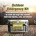 Brave Soldier Cyclist First Aid Kit – Antiseptic Healing Ointment, Bandages, Pain Relief for Road Rash, Cuts, Scrapes and Burns