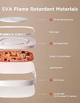 Govee LED Ceiling Light Smart RGBIC 2400LM Matter Alexa Google 30cm Square view 4