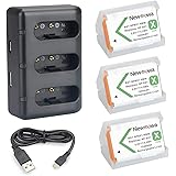 NP-BX1 Newmowa Replacement Battery (3-Pack) and 3-Channel USB Charger Set for Sony NP-BX1 and Sony DSC-RX100,DSC-RX100 II,DSC