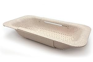 Starfrit Gourmet ECO - Over-The-Sink Colander - Expands up to 19.7" - Up to 4.2 L Capacity - Wheat Straw Fibers