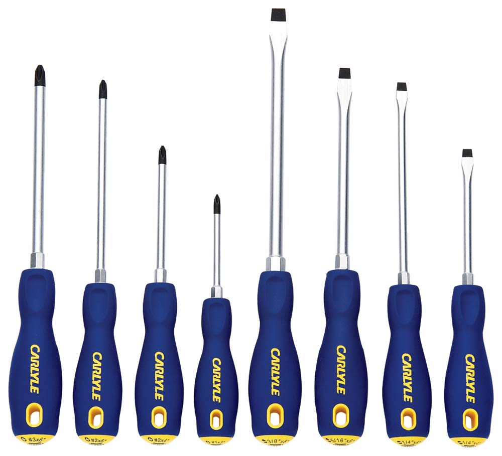 Carlyle Hand Tools SDS8 Screwdriver Set - Combination - 8 Piece