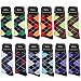 Falari Men Cotton Dress Socks, 12-pack Diamond Shaped, One Size