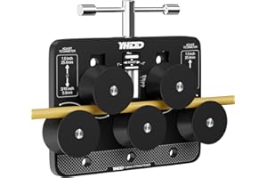 YHDD Tubing Straightener for 3/16"-1.0" Diameters, Brake Line Tubing Adjustable Straightening Tool, Pipe Straightener, for Copper, Aluminum, Steel Pipe, Bent Tubes, Fuel Lines
