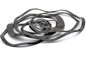 Mdingbao-Flat Washers Spring Wave Washer Three Wave Crest Wave Type Gasket Wave Washer Spring Elastic Washer, Corrosion and D