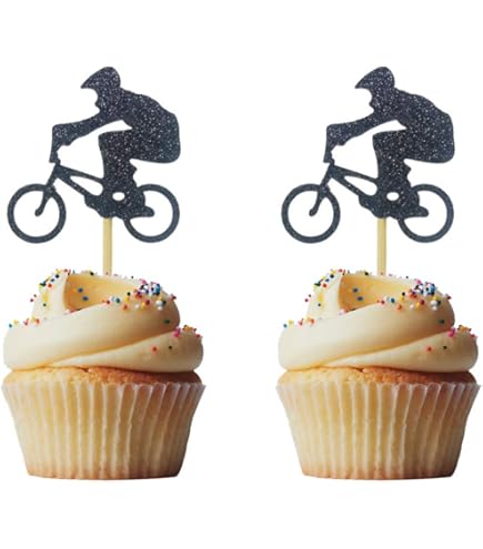 24 Edible PRE CUT Framed Cycling Cyclist Kids Childrens Party - View #4
