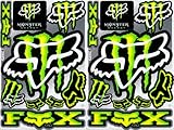 2 Rockstar Energy Drink Metal Mulisha Yamaha Motocross Racing Helmet Motorcycle Decal Sticker