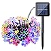 Joomer Cherry Blossom 50 LED Solar String Lights, Multi-Color
