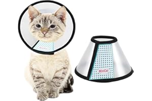 MintCat Cat Cone, Protective Cat Cones After Surgery, Elizabethan Collar Pet Cones for Cats Kittens, Cat Neck Cone Pet Recovery Collar to Stop Licking