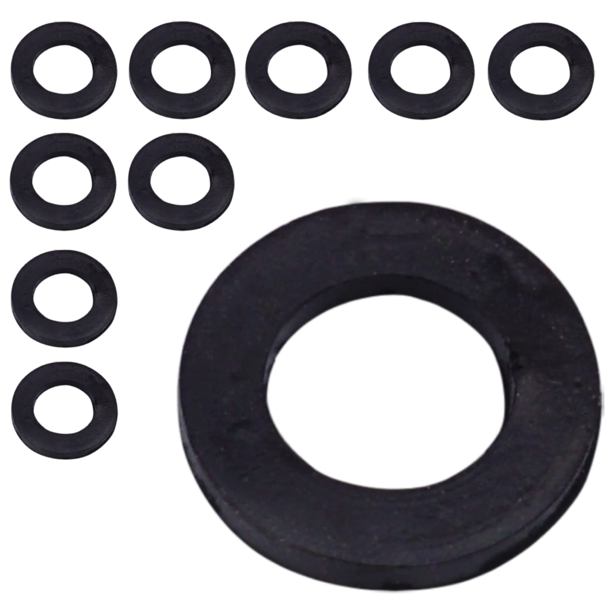 SKIR'CO (10 pcs) Rubber 3/8" Washers, Sealing Washers, Rubber Flat Washers, Plumbing Washers