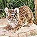 Collections Etc Hand Painted Tiger on The Prowl Figurine for Indoor/Outdoor Use - Resin Garden Statue Decoration with Realistic Texture, Hand-Painted Black Tiger Stripes