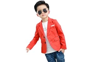 ELUCKFACE Boys Fashion Blazers Casual Jackets Coat 2-12Years