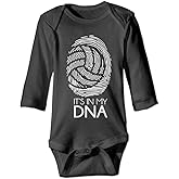 Volleyball is My DNA - Newborn Baby Onesie Jumpsuit Long Sleeve Unisex Bodysuit
