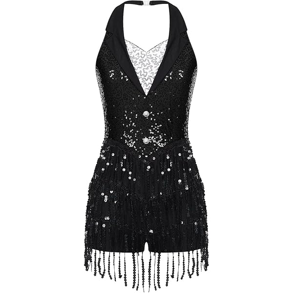 Traje De Baile Para Mujer - Leotardo Con Holograma Y Falda Acampanada, Para Discoteca, Jazz, Carnaval - Varias Tallas S-3XL