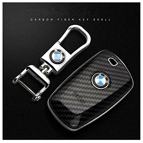 Key Fob Shell BMW Smart Key FOB Silicone Case Cover Protector Holder Car Flip Remote Key Shell Case Cover Case Keyless Entry Remote (Just empty key shell, No Chips Inside) 3 Buttons (Black) - Thumbnail 4