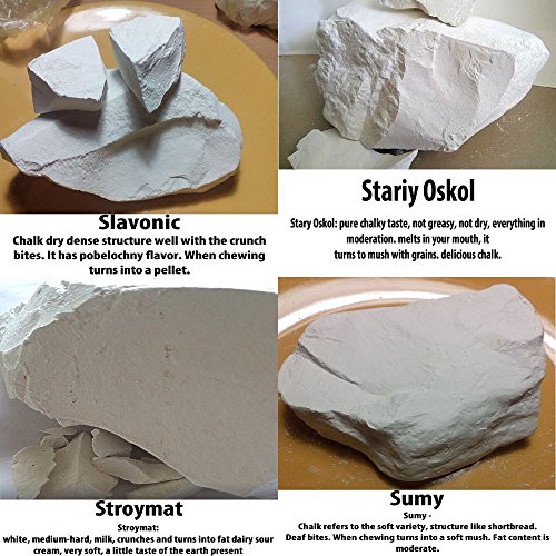 The edible clay + edible chalk. 4 types of clay + 4 types of chalk. Buy Online in UAE