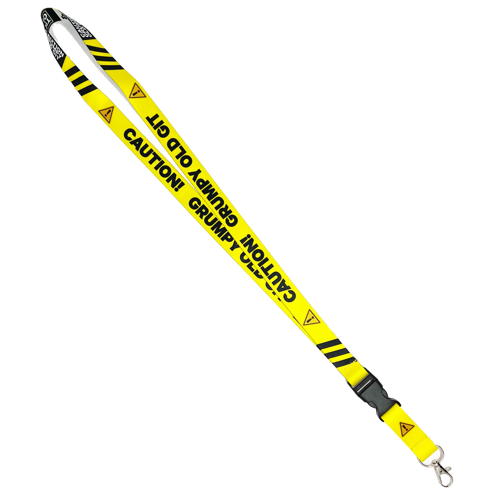 Panda Loco Caution! Funny Lanyard Office Novelty Gifts | Secret Santa (Caution! | Grumpy Old Git)