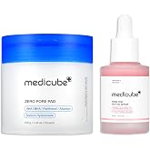 medicube For All Skin Types Duo - Zero Pore Pads and PDRN Peptide Serum | Clearer Pores &amp; Firmer-Looking Skin, Korean Skincare, Skincare Set, Gifts for Women