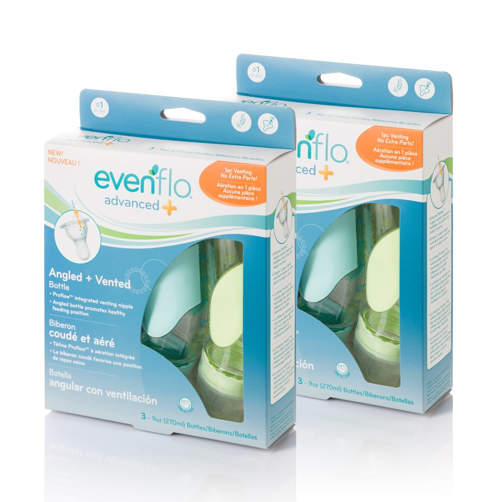 evenflo angled bottles