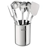 All-Clad Professional Stainless Steel Kitchen Tool Set, 6-Piece, Silver