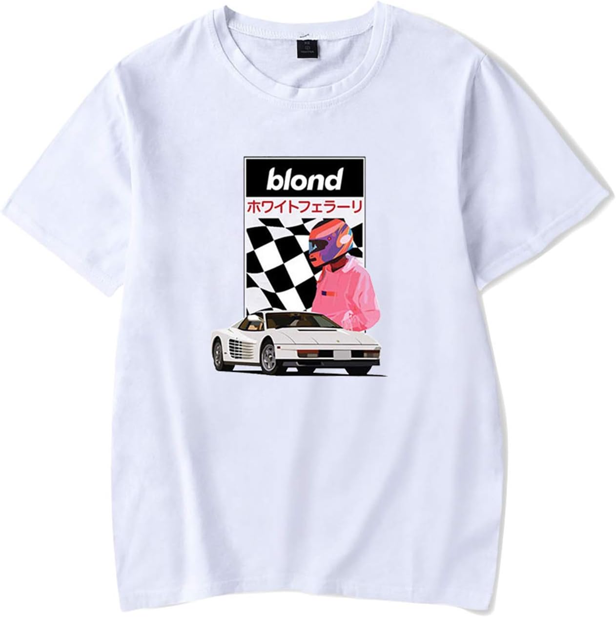 MIAG Frank -Ocean Fashion Short Sleeve Cotton T-Shirt for Men Women