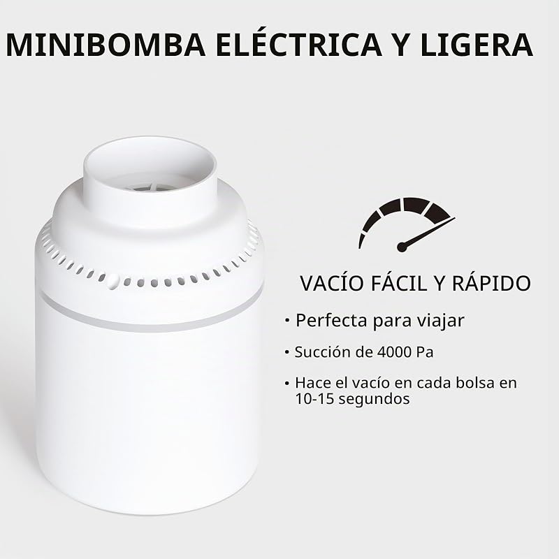 bolsas de vacío ropa con bomba eléctrica, 10 XL, bolsas de almacenaje al vacío para ropa de cama, viaje y mudanza