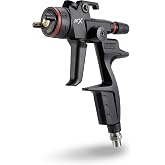 SATA Premium Spray Gun for Automotive refinish Jet X HVLP 1.3 O (Speed) Nozzle Digital Ready, Suitable for Water‑ and Solvent‑Based basecoats as Well as 1K/2K Topcoat Systems