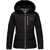 BANTREK Women's Puffer Jacket Warm Winter Down Coat Waterproof Hooded Parka Coats Thicken Insulated Outerwear