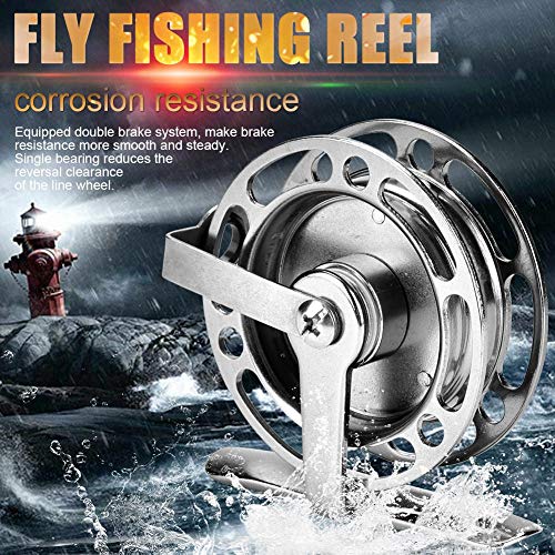 Zwindy Moulinet De Pêche à La Mouche à Double Système De Freinage Léger, Roue De Pêche à La Mouche En Alliage D…