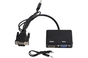 VGA to HDMI Converter Cable, Digital Display Adapter, Multimedia Interface Splitter