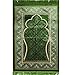 Prayer Rug - Wide Plush Velvet Quality Namaz Sajjadah Namaz Seccade Turkish Prayer Mat Carpet Elegant Green