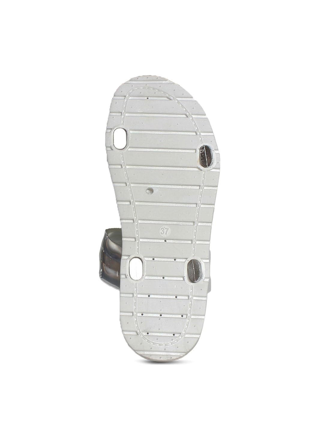 meriggiare women silver synthetic flats